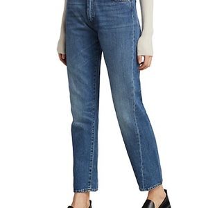 NWT Toteme Original Straight-Leg Jeans Blue 25